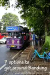 Out of the 7 modes of transportations in Bandung, 3 are the recommended vehicles in getting around Bandung, 2 are for fun, while the remaining 2 is a big NO.NO.