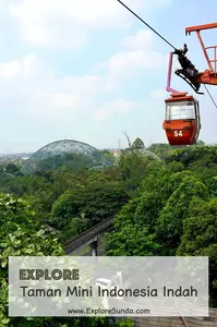Facilities of Taman Mini Indonesia Indah you might needed to fully enjoy your exploration: transports inside TMII, shops, restaurants, hotels, and information center.