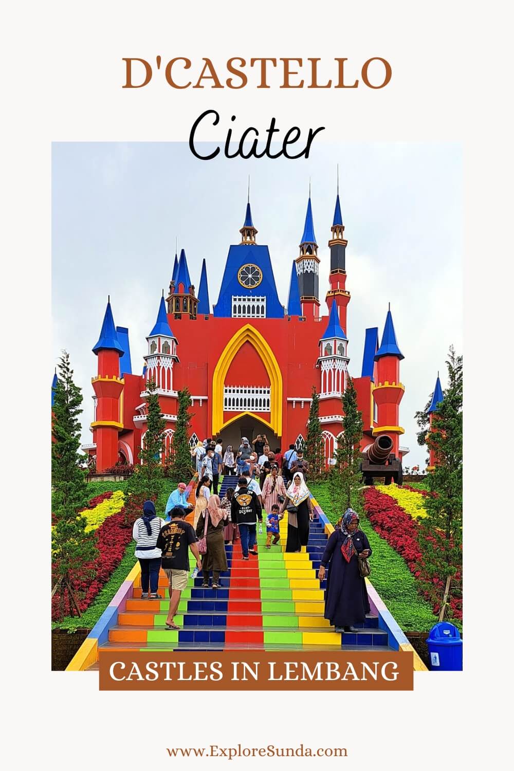 D'Castello with its two castles, charming gardens, and striking view of the mountains attracts a flock of tourists from near and far. | #D'Castello #ExploreSunda.com