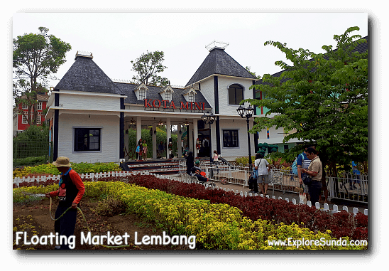 The entrance of Kota Mini in Floating Market Lembang. The entrance of Kota Mini in Floating Market Lembang.