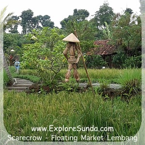 Cepot as Scarecrow at Floating Market Lembang Cepot as Scarecrow at Floating Market Lembang