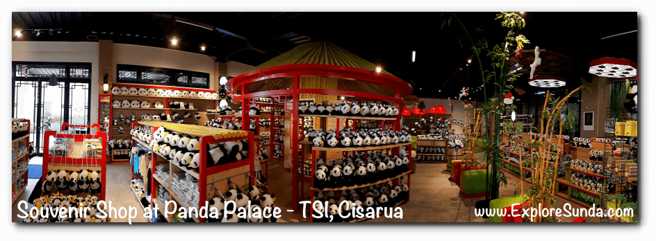 Souvenir Shop in Istana Panda (Panda Palace) at Taman Safari Indonesia Cisarua Bogor.