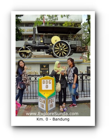 Km. 0 at downtown Bandung. Km. 0 at downtown Bandung.