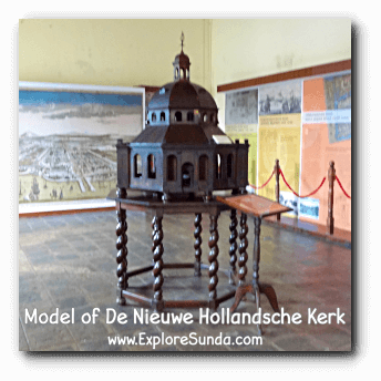 Model of De Nieuwe Hollandsche Kerk in Batavia. Model of De Nieuwe Hollandsche Kerk in Batavia.