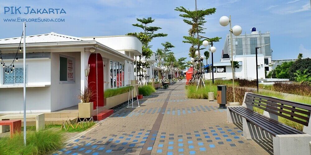 Cove at Batavia - waterfront cafes and shops in PIK Jakarta.