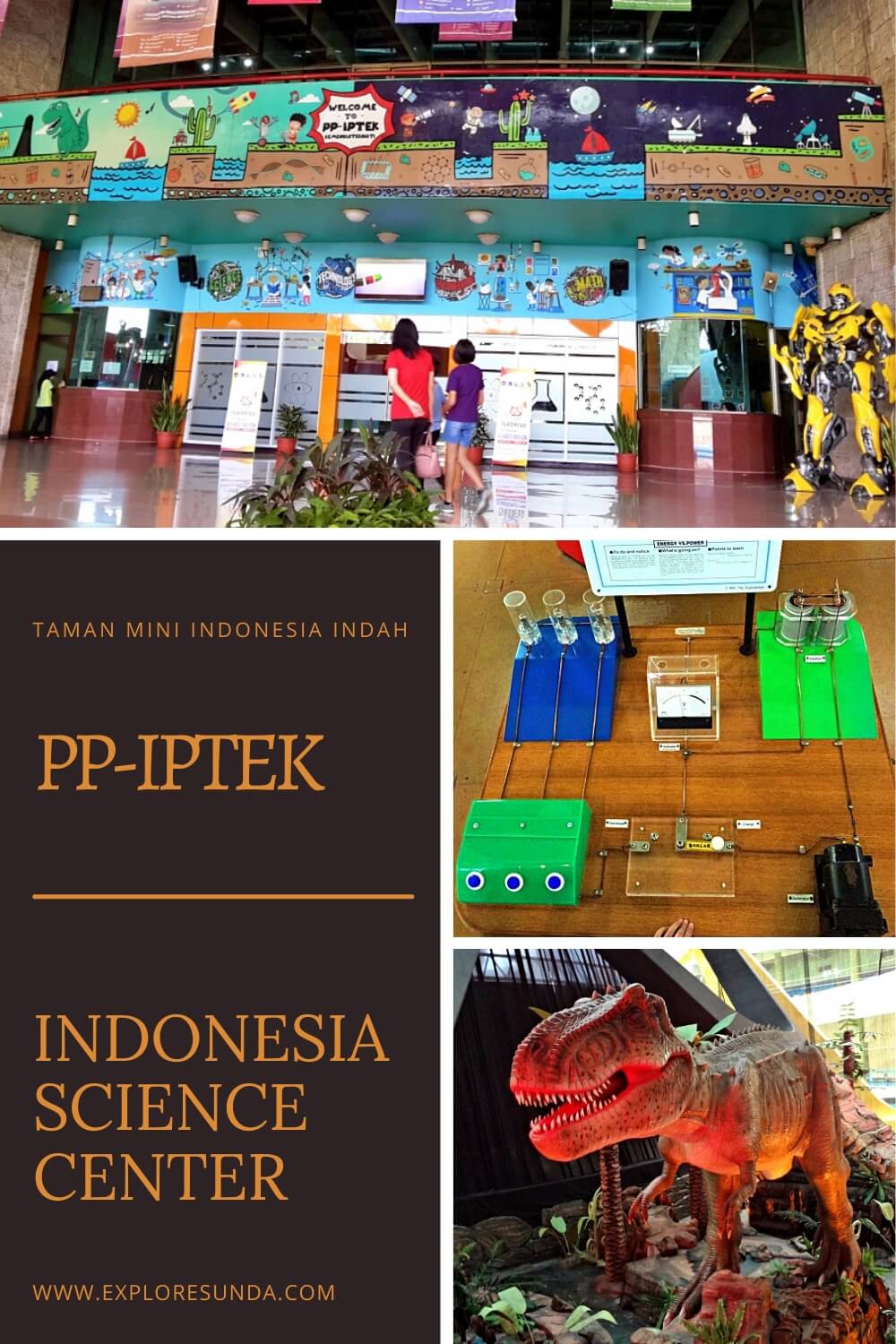 Explore PP-IPTEK, the Science Center in Taman Mini Indonesia Indah, a mix of museum and hands-on experiments to learn about science and technology.
