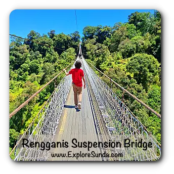 Rengganis Suspension Bridge & Crater