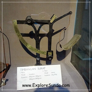 Postal equipments at Indonesia Postal Museum, Bandung.