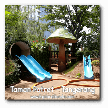 Children love to slides here in Potret garden - Tangerang.
