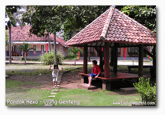 Pondok Hexa, the biggest motel in Ujung Genteng beach.