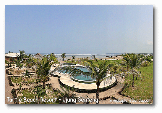 Turtle Beach Resort at Ujung Genteng Beach.