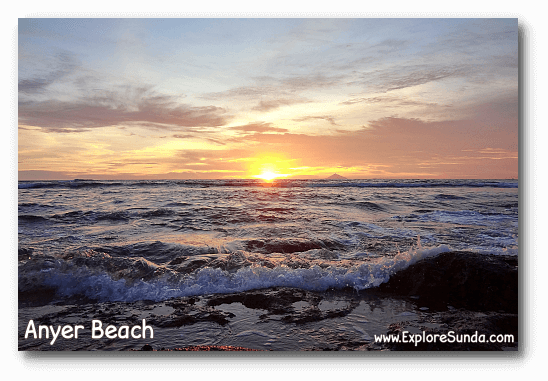 Sunset at Anyer beach.