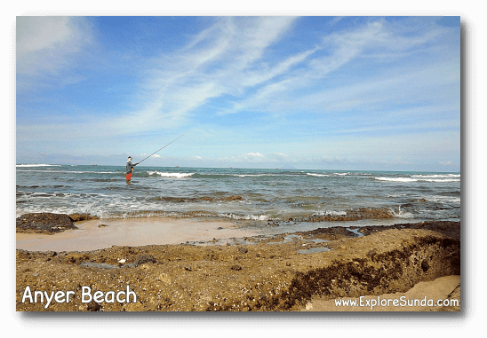 A fisherman at Anyer Beach.