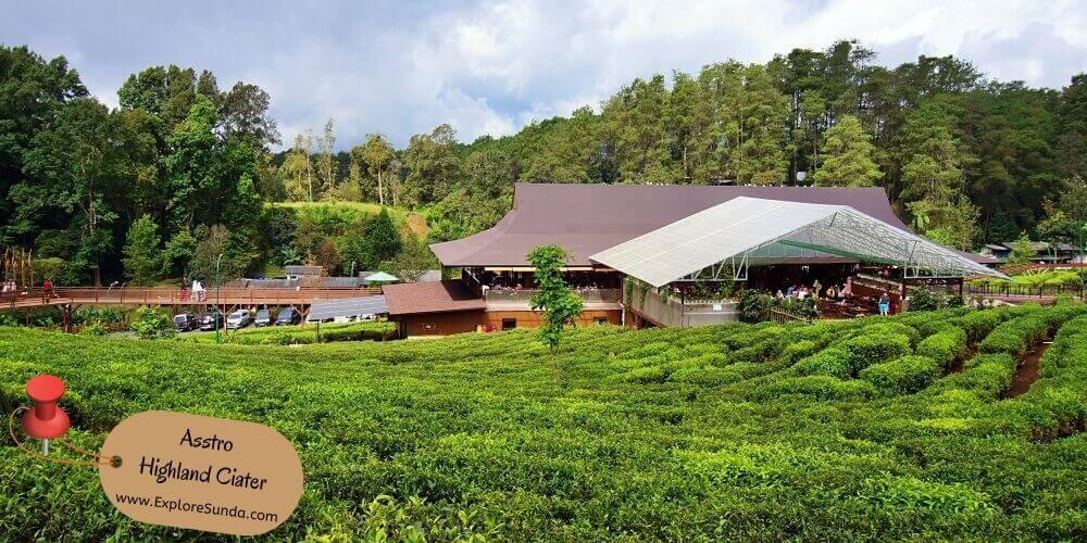 Taste delicious Sundanese food while enjoying the beautiful view of the Subang tea plantation at Asstro Highland Ciater in Lembang West Java Taste delicious Sundanese food while enjoying the beautiful view of the Subang tea plantation at Asstro Highland Ciater in Lembang West Java