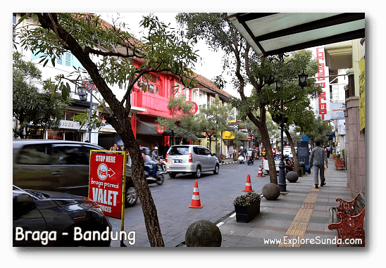 Braga Street in Bandung Old Town exudes vintage charm and old-world allure. Braga Street in Bandung Old Town exudes vintage charm and old-world allure.
