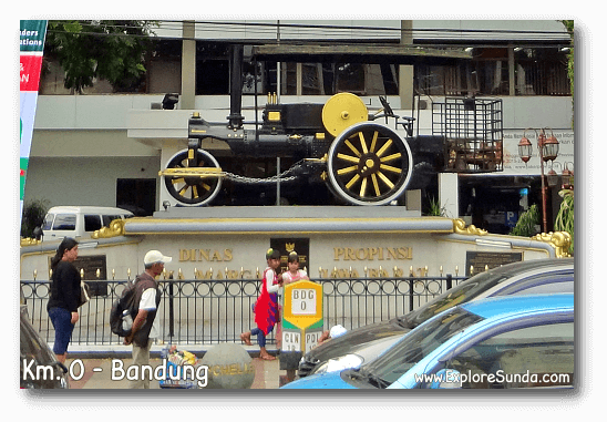 Km. 0 Bandung at Asia Afrika street. Km. 0 Bandung at Asia Afrika street.