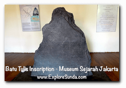Batu Tulis Inscription at Jakarta History Museum Batu Tulis Inscription at Jakarta History Museum