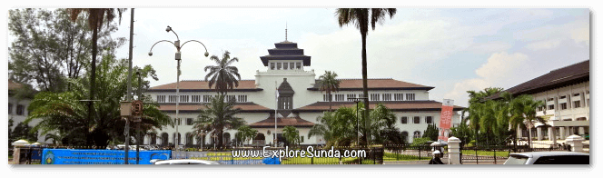 Gedung Sate [Satay Building] in Bandung.