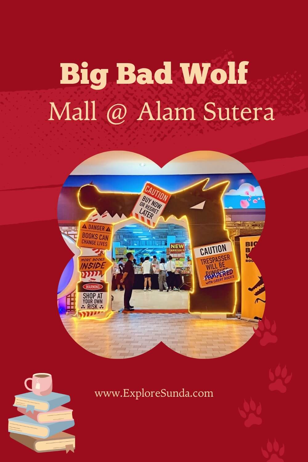 Shop till you drop at  Big Bad Wolf book sale in Mall @ Alam Sutera, Tangerang Selatan | #ExploreSunda #BigBadWolfBookSale