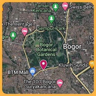 Tap/click the map to go to google map and get directions to Bogor Botanical Garden.