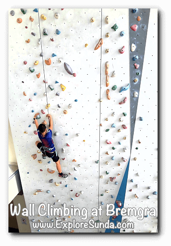 Indoor wall climbing at Bremgra, South Tangerang