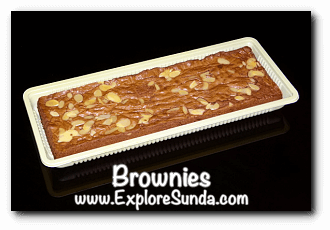 Brownies, a famous snack from Bandung Brownies, a famous snack from Bandung