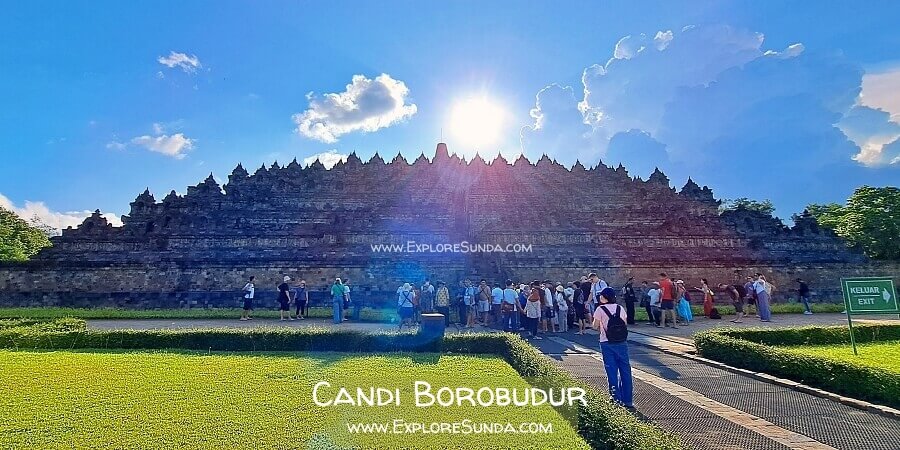 Borobudur Temple, the biggest Buddhist shrine in the world.