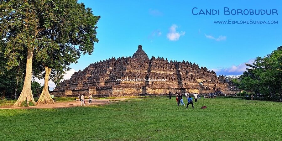 Candi Borobudur with all of its grandeur.