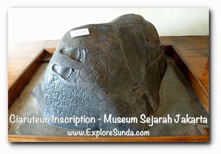Ciaruteun Inscription at Jakarta History Museum Ciaruteun Inscription at Jakarta History Museum