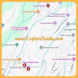 Tap/click the map to get directions to attractions in Cisarua, Lembang.