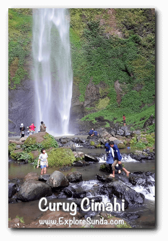 People play water at the pool of Curug Cimahi, the Rainbow Waterfall, at Cisarua Lembang. People play water at the pool of Curug Cimahi, the Rainbow Waterfall, at Cisarua Lembang.