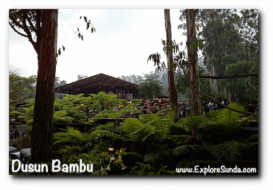 Pasar Khatulistiwa, the food court at Dusun Bambu,  Cisarua - Lembang