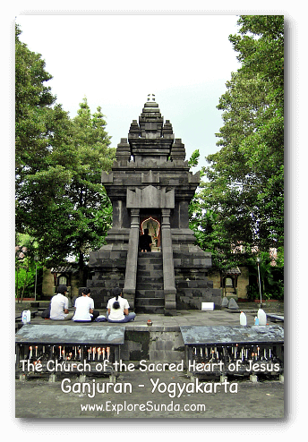 The Church of the Sacred Heart of Jesus in Ganjuran Village, Yogyakarta. The Church of the Sacred Heart of Jesus in Ganjuran Village, Yogyakarta.
