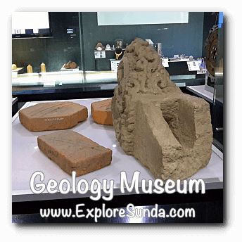 Jaladwara figure made of andesite, displayed in Geology Museum, Bandung