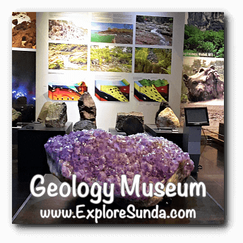 Amethyst Crystal in Geology Museum in Bandung