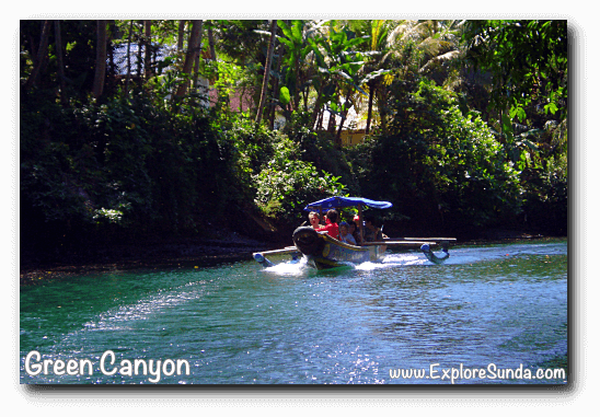 Sail along Cijulang river, Green Canyon - Pangandaran Sail along Cijulang river, Green Canyon - Pangandaran