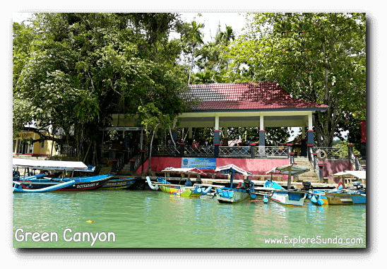 The starting point of Green Canyon, Pangandaran The starting point of Green Canyon, Pangandaran