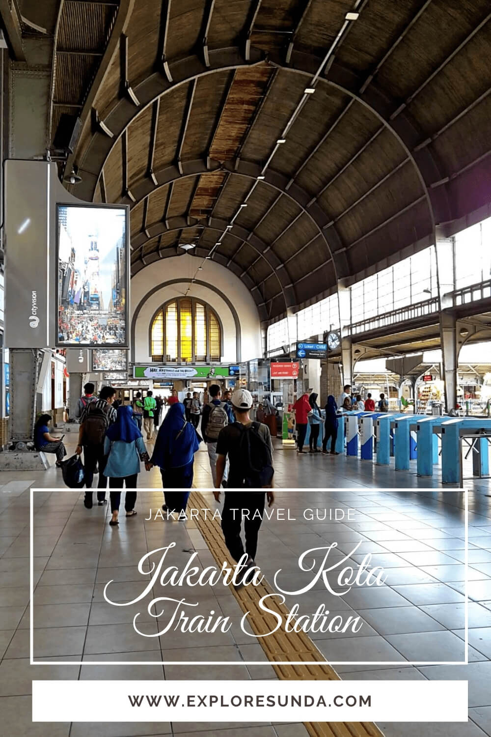 The historic Jakarta Kota train station a.k.a. Beos train station | Explore Jakarta with Commuter Line trains |  #ExploreSunda