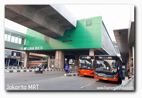 Lebak Bulus MRT Station is connected with TransJakarta Bus.