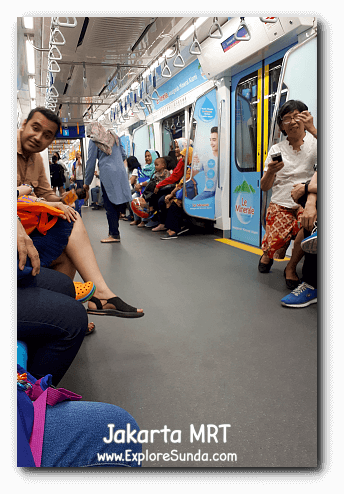 A very comfortable ride of MRT Jakarta.