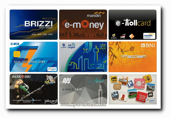 The prepaid cards used for e-ticketing in Jakarta's public transportations. The prepaid cards used for e-ticketing in Jakarta's public transportations.