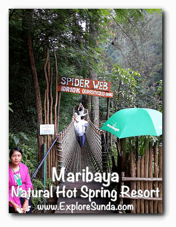 Spider Web at Maribaya Natural Hot Spring Resort, Lembang