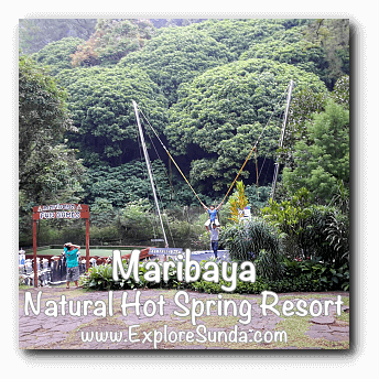 Trampoline at Maribaya Natural Hot Spring Resort, Lembang