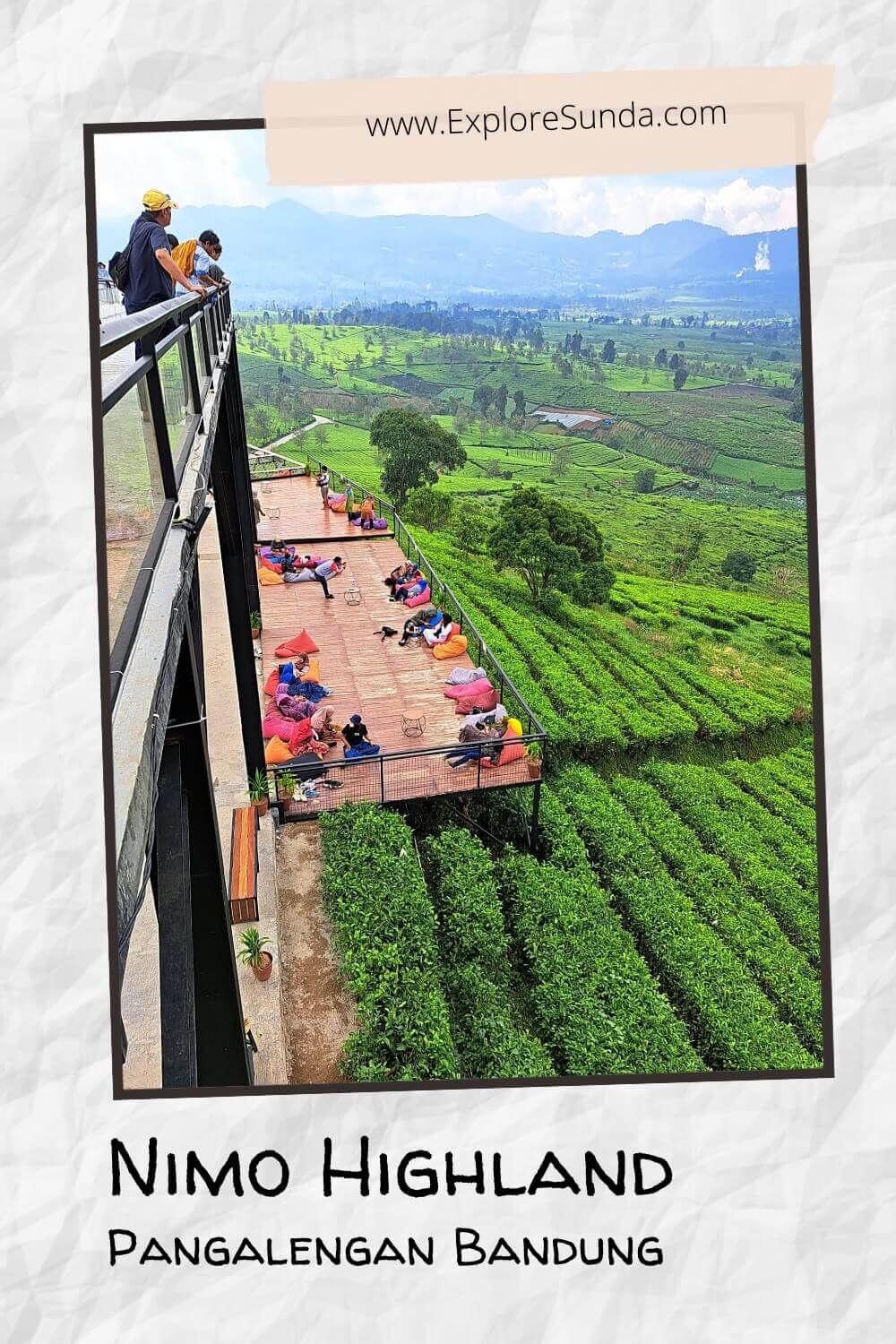Both Nimo Highland's skybridge and wooden platform provide spectacular scenery of Malabar tea plantation.
