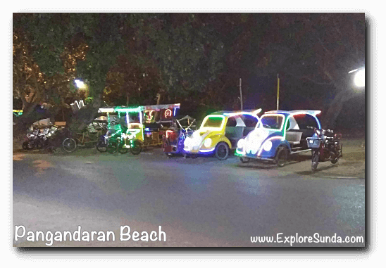 The Flintstone car in Pangandaran! Rent one then pedal it together with your family or friends. The Flintstone car in Pangandaran! Rent one then pedal it together with your family or friends.