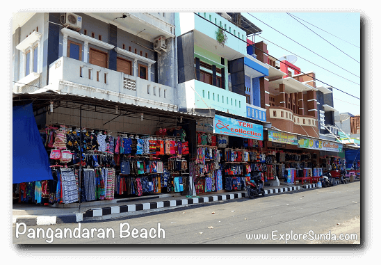 Shophouses in Pangandaran Shophouses in Pangandaran
