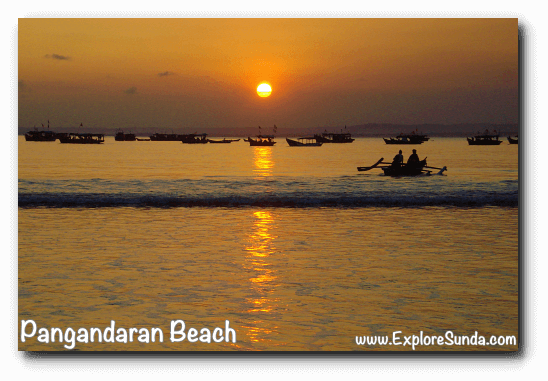 The lovely sunset to end your day on the west beach of Pangandaran. The lovely sunset to end your day on the west beach of Pangandaran.