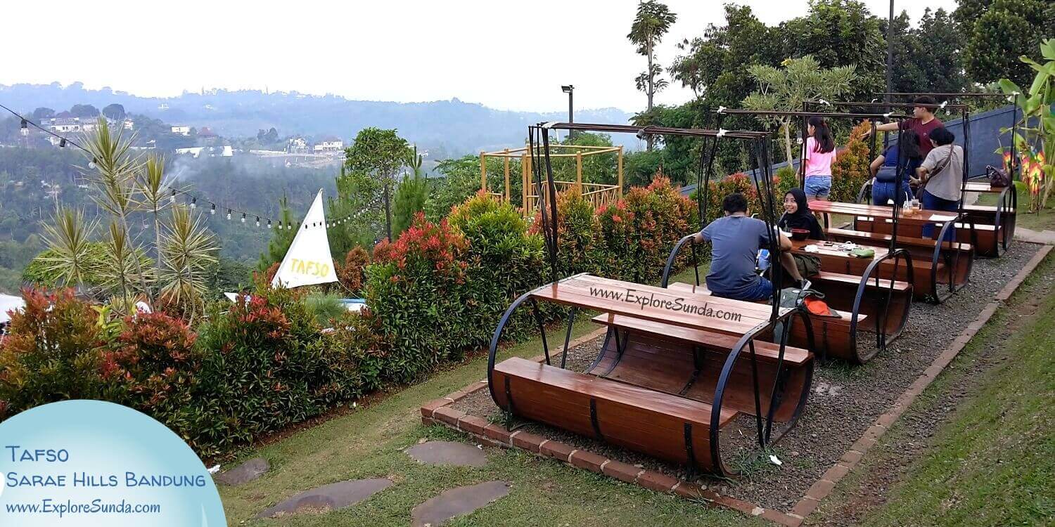 Tafso, one of the restaurants in Kawasan Wisata Punclut Bandung.