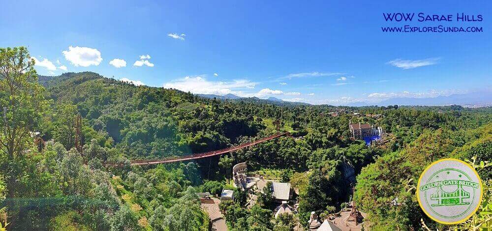 The Golden Gate Bridge at WOW Sarae Hills, it surely long and high above the ground :)