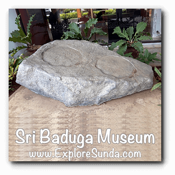 Tapak Gajah Inscription in Sri Baduga Museum, Bandung